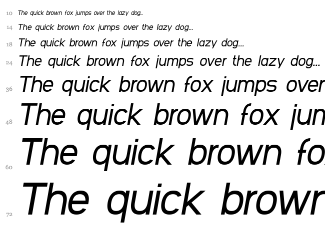 SF Arbocrest font waterfall